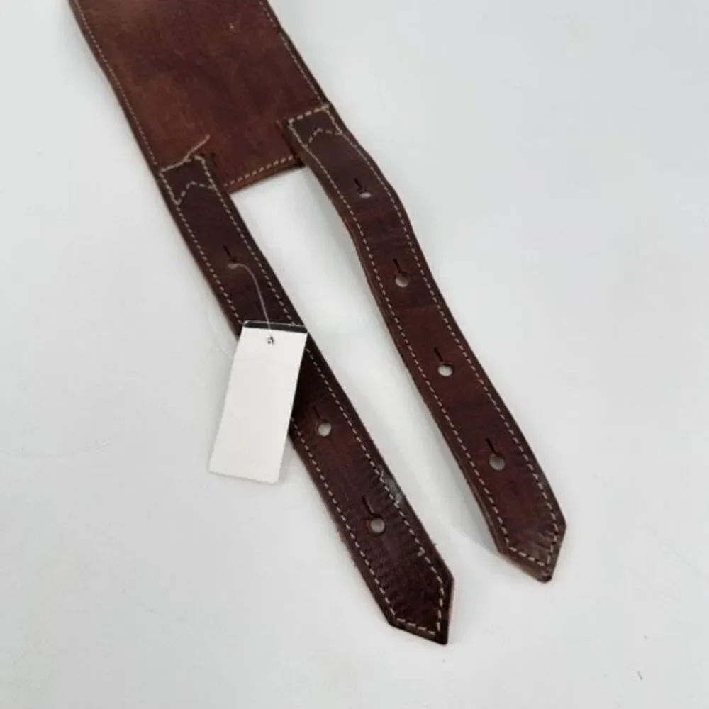 NWT Motif 56 Women's Wide Genuine Leather‎ Belt Chocolate Size Large